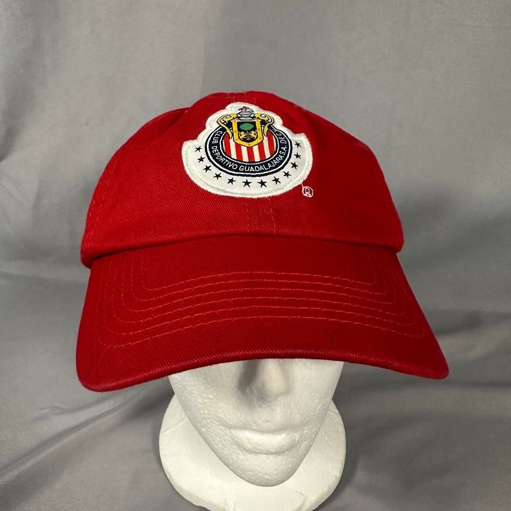 Chivas Guadalajara Red Adjustable Baseball Cap Mexico Soccer Liga MX Hat
